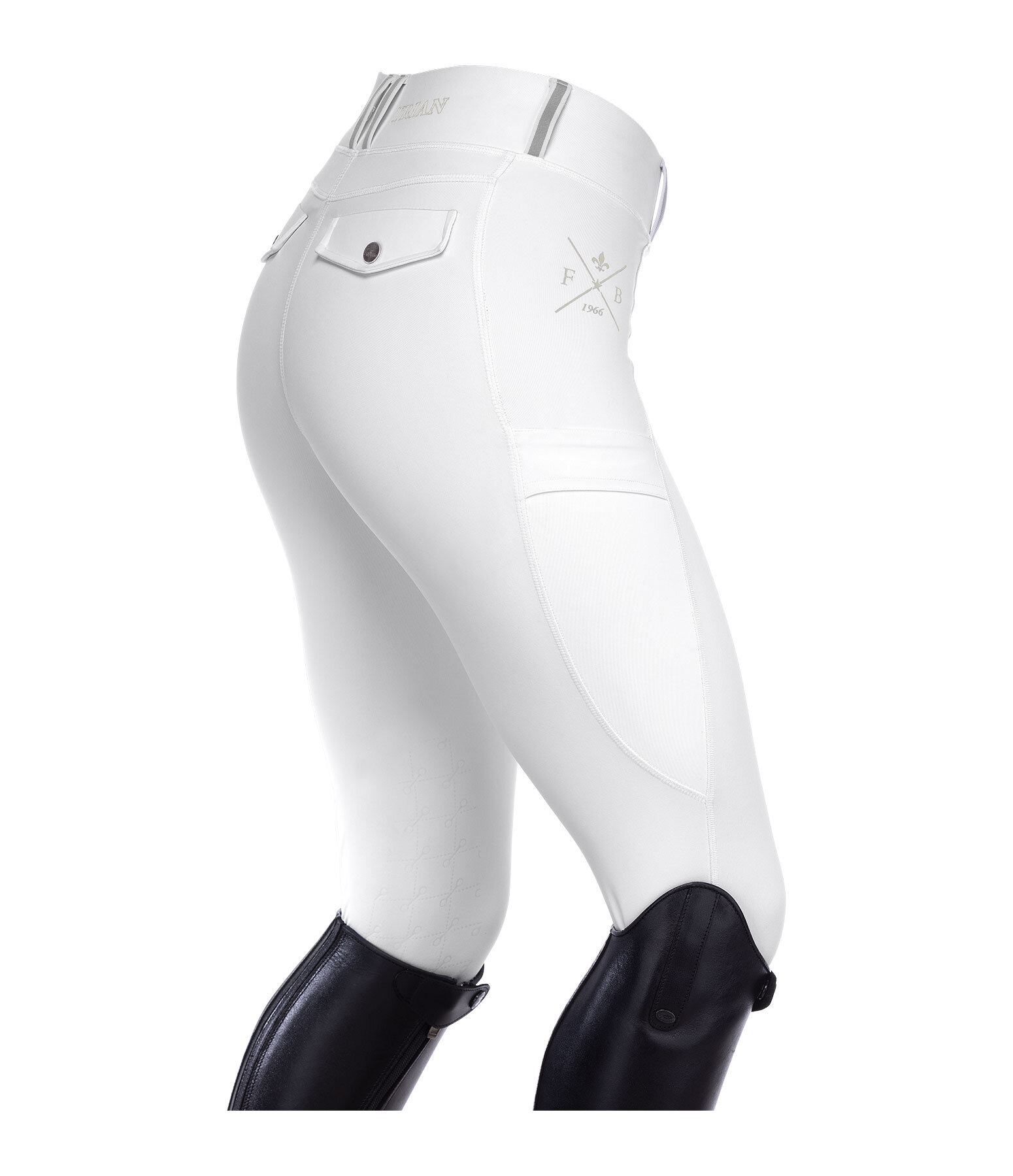 Grip-Reitleggings Kniebesatz Sanna