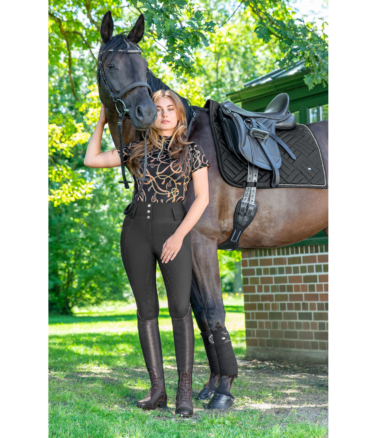 Grip-Reithose High Waist Tabea