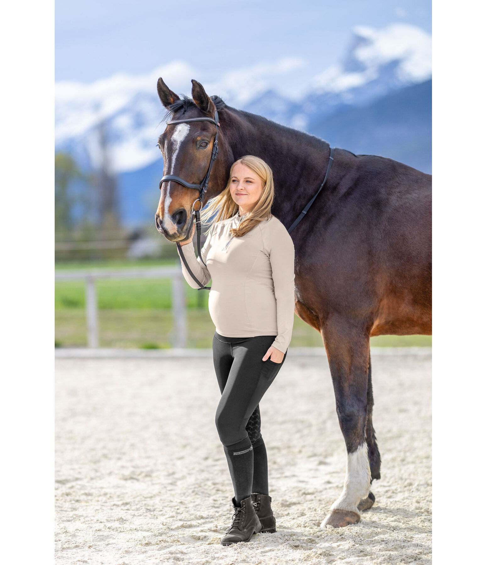 Grip-Winter-Schwangerschaftsreitleggings Elisabeth