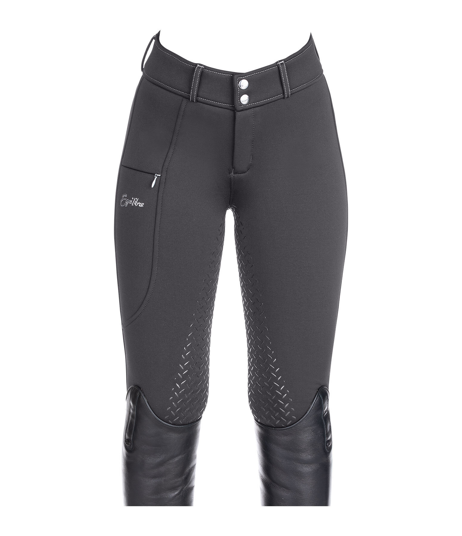 Kinder Hybrid-Winterreithose Talea