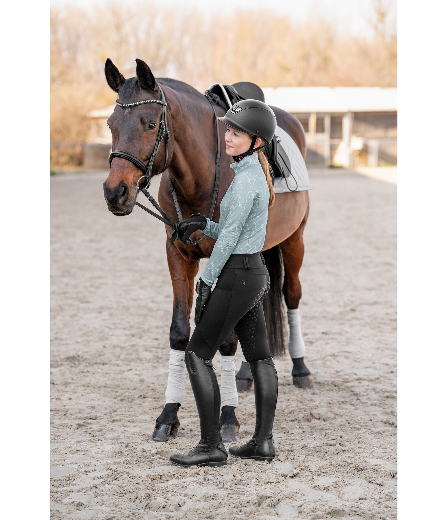 Kinder Grip-Winterreithose Lovis