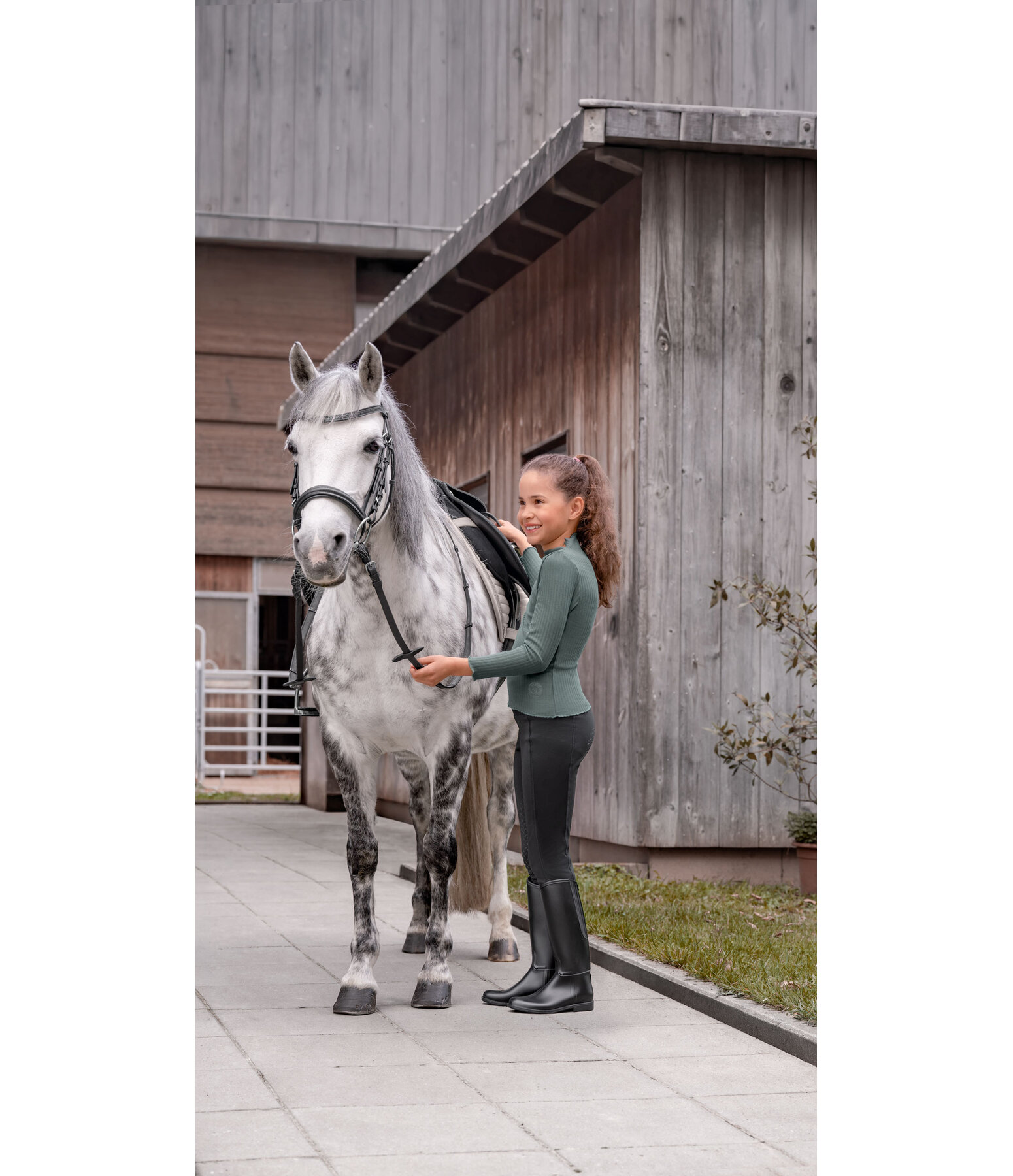 Kinder Grip-Winterreitleggings Elina