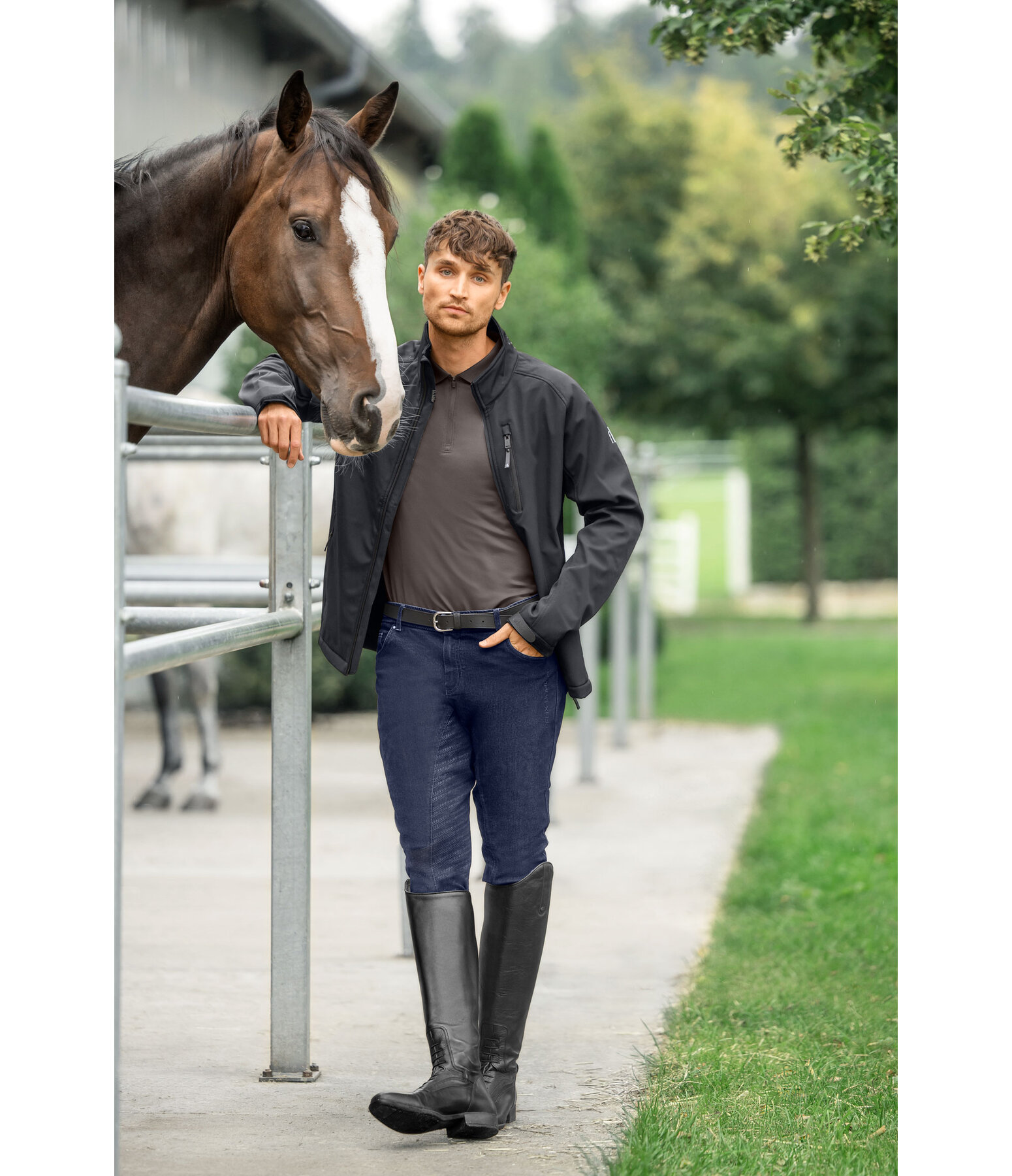 Herren Grip-Jeans-Reithose Henry