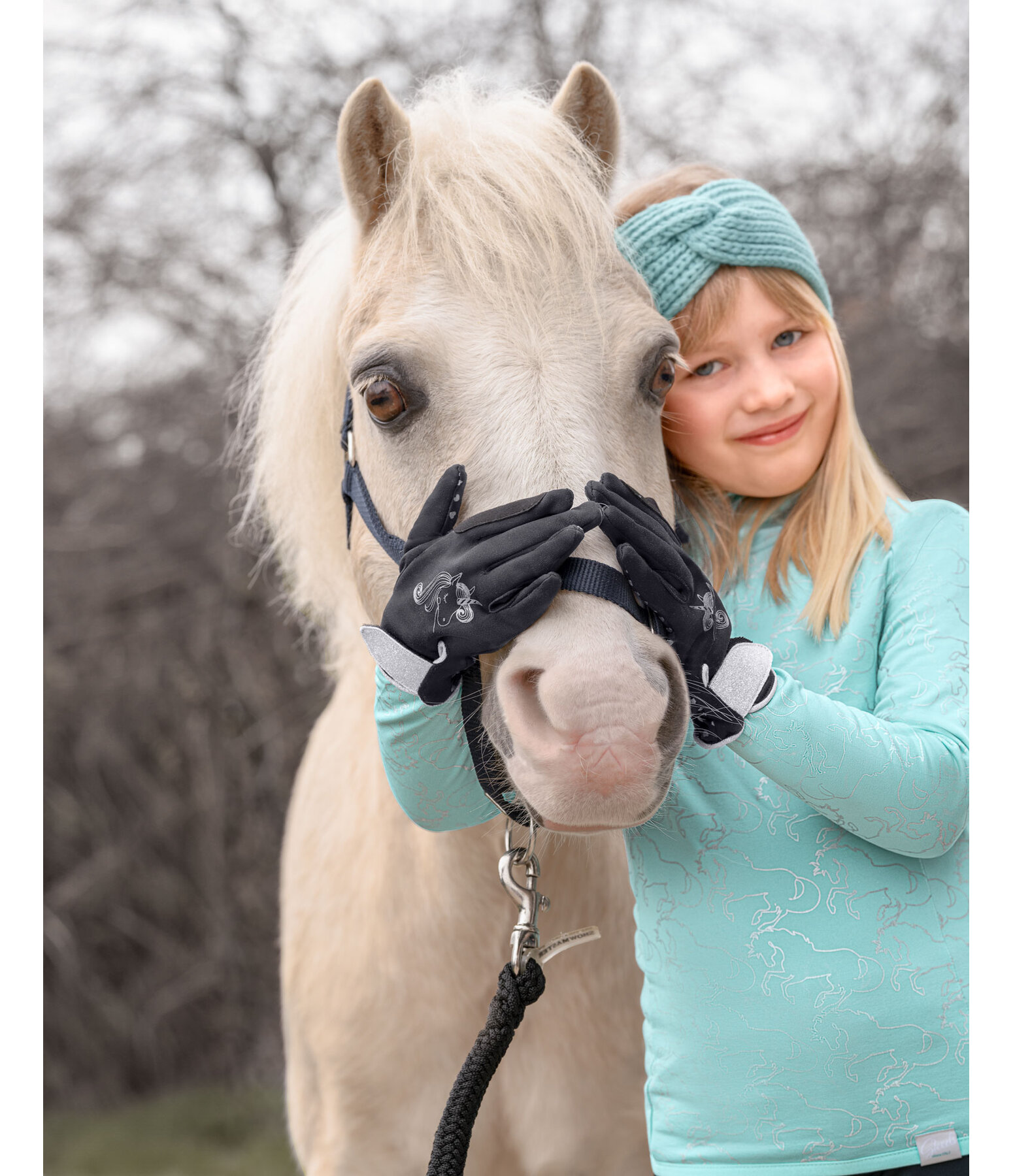 Kinder-Winter-Reithandschuh Diamant