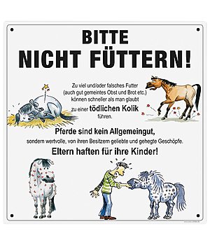 Krämer Comic-Stalltafel Bitte nicht füttern! - 450614