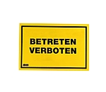 Warnschild Betreten verboten