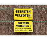 Warnschild Betreten verboten