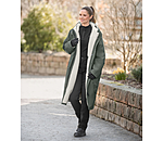Damen-Outfit Oversize-Funktions-Mantel in forest