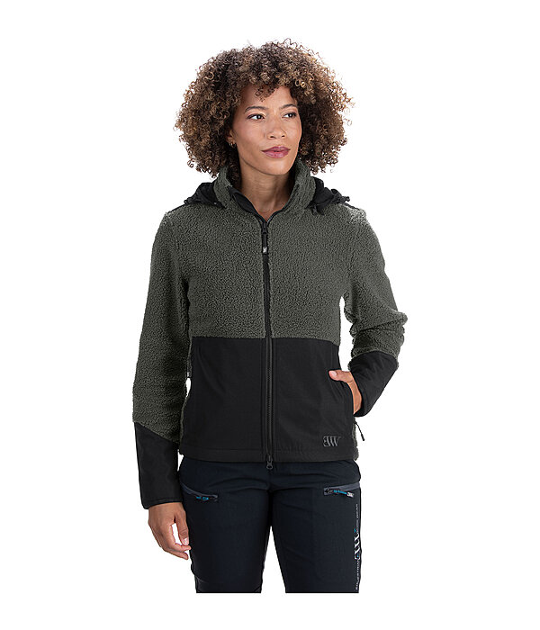 Sherpa-Jacke mit abnehmbarer Kapuze