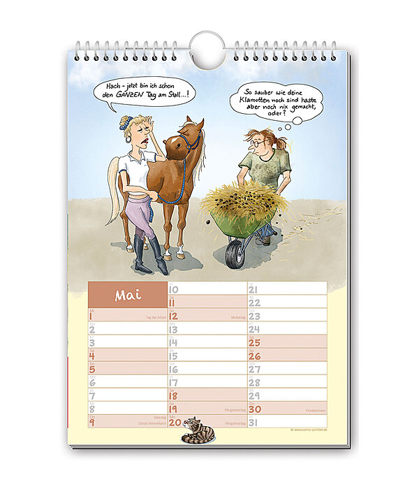 Geschichten vom Pferd - Comic Kalender 2024