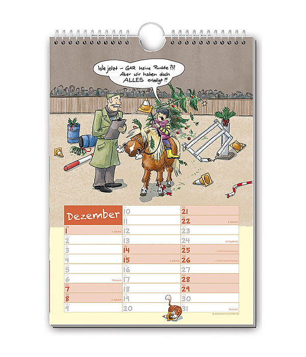 Geschichten vom Pferd - Comic Kalender 2024