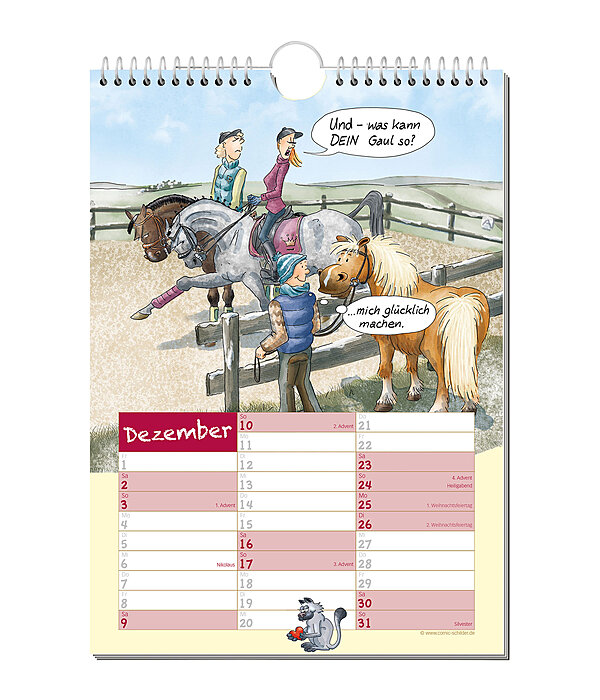 Geschichten vom Pferd - Comic Kalender 2024
