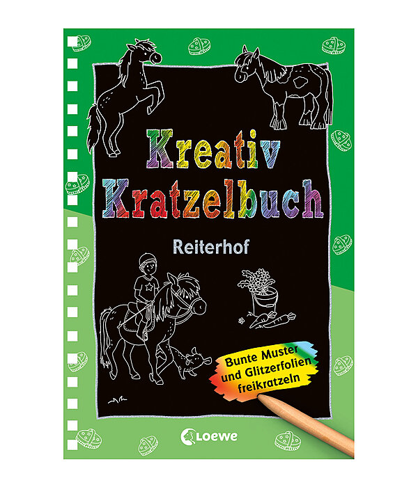 Kreativ-Kratzelbuch: Reiterhof