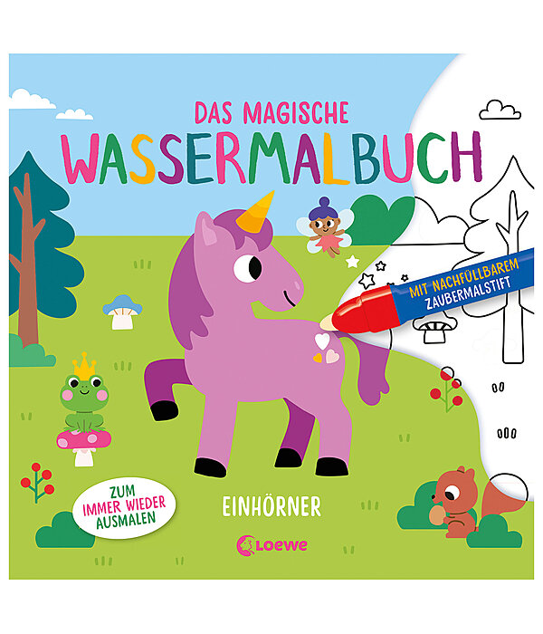 Das magische Wassermalbuch - Einhörner