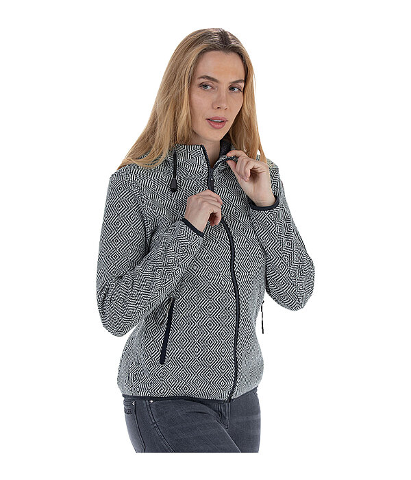 Strickfleece-Kapuzenjacke Adriana