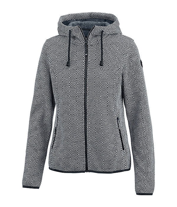 Strickfleece-Kapuzenjacke Adriana