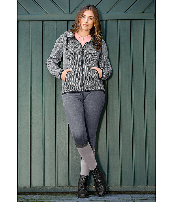 Strickfleece-Kapuzenjacke Adriana