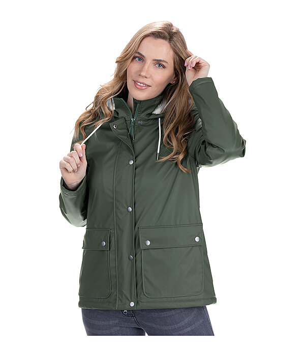 Teddyfleece-Kapuzen-Regenjacke Stella