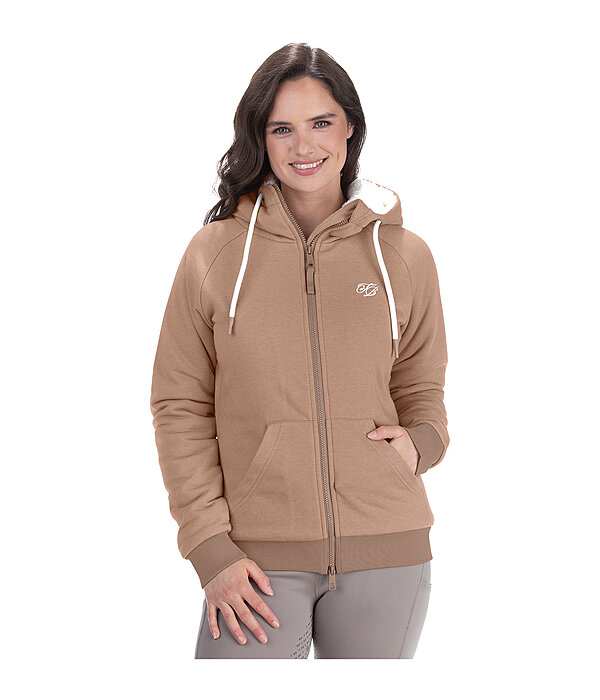Kapuzen-Teddy-Sweatjacke Kaja