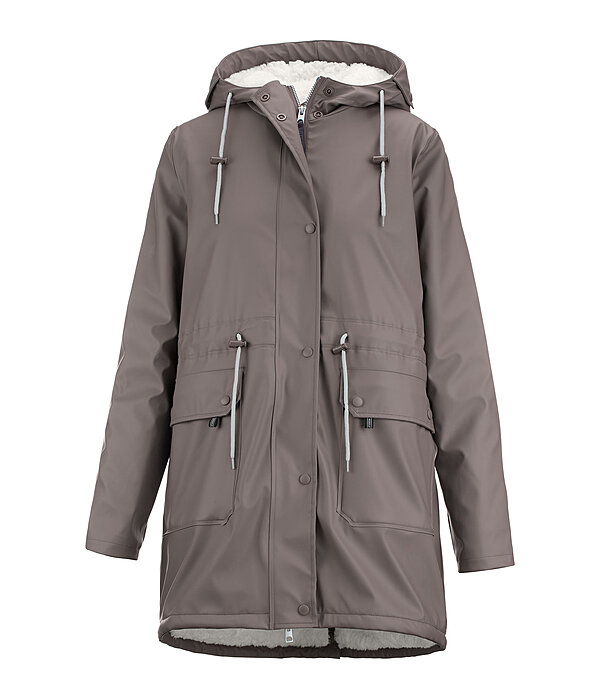 Teddyfleece-Kapuzenregenjacke Stella II