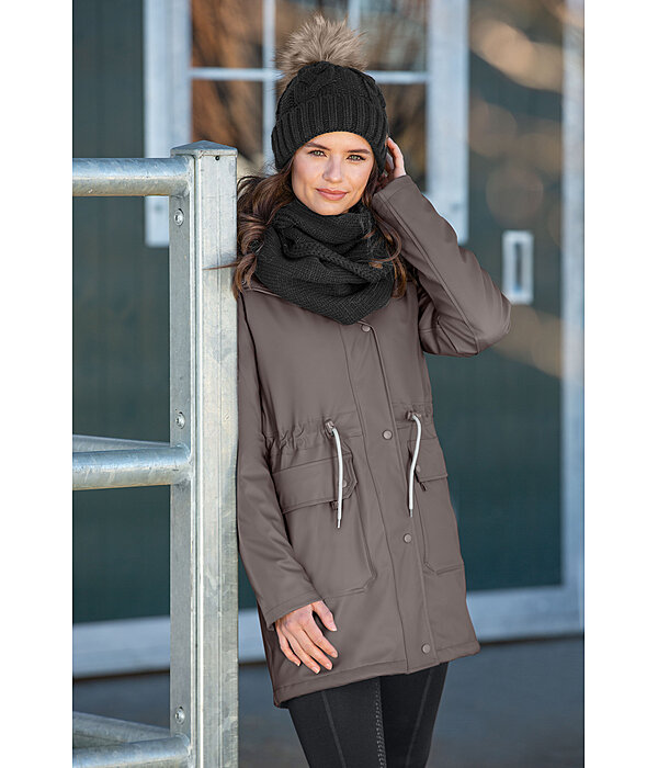 Teddyfleece-Kapuzenregenjacke Stella II