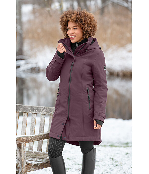 Kapuzen-Softshell-Reitmantel Aurelie