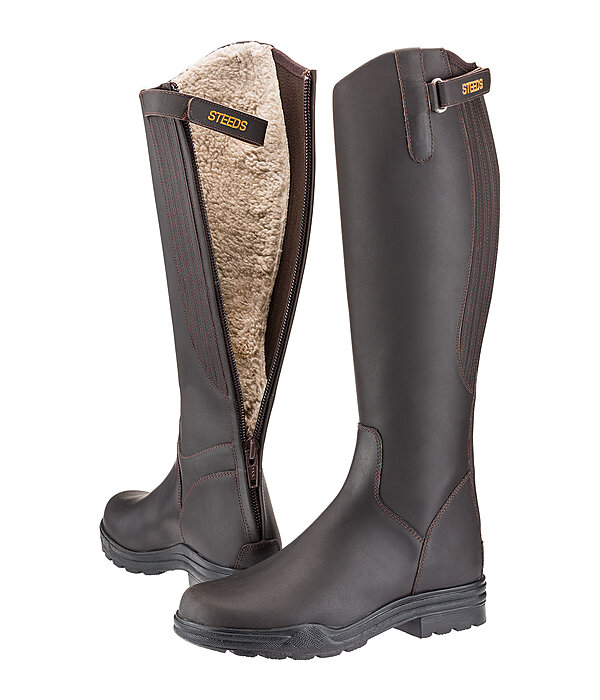 Winter Reitstiefel Braun Reitstiefel Mit Lammfell Black Forest