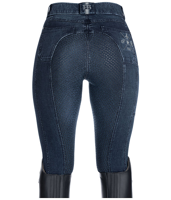 Denim-Grip-Vollbesatz-Reithose Estelle