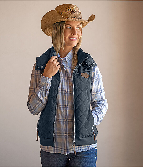 Western-Outfit Karo in capri-blue