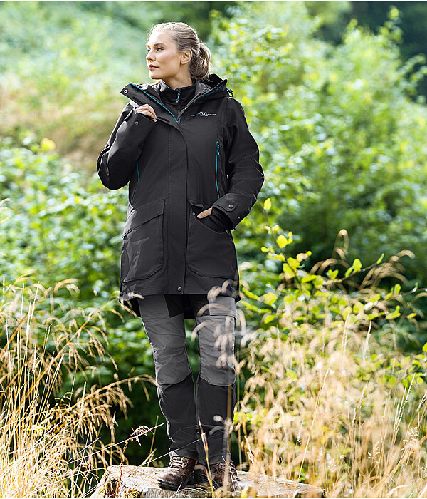 EWW-Outfit 3in1 Funktions-Outdoor-Regenjacke mit herausnehmbarer Weste in schwarz